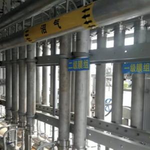 Membrane separation biogas upgrading system in Dongguan