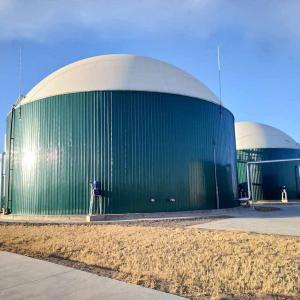 Cow farm Anaerobic reaction digestion tank