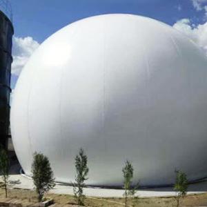 Double membrane biogas holder