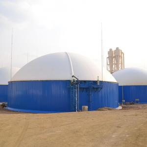 Top biogas double membrane storage bag